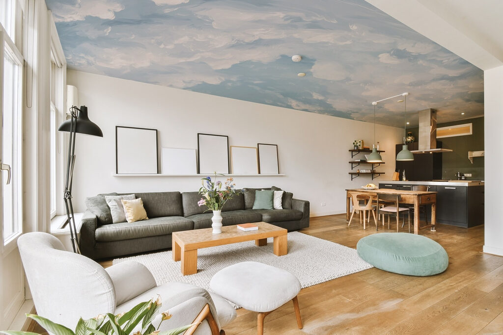 Blue sky with clouds