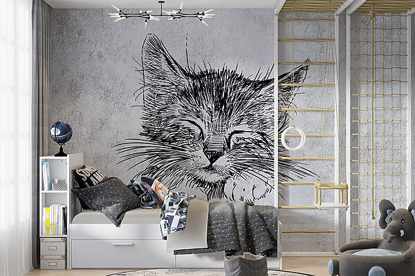 Desenho de um gato Desenho de um gato