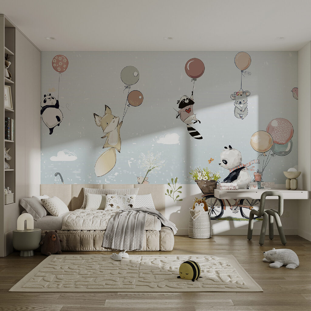 Cartoon of animals on a bicycle Cartoon of animals on a bicycle