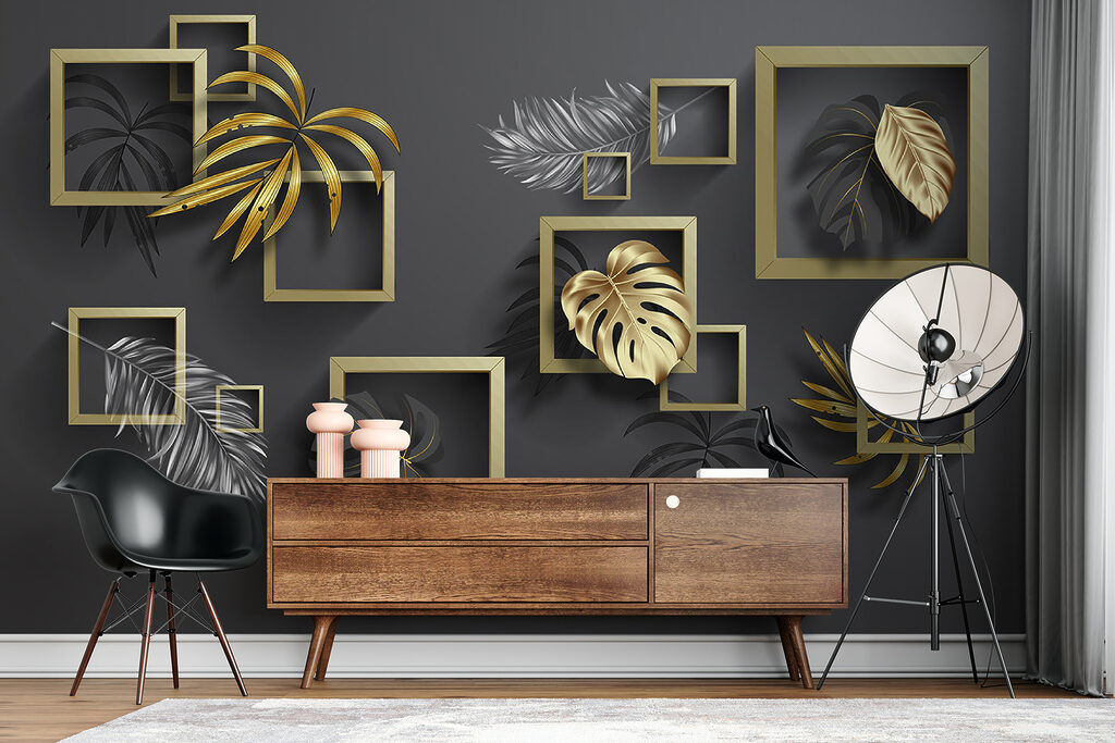 Elegant foliage in geometric harmony