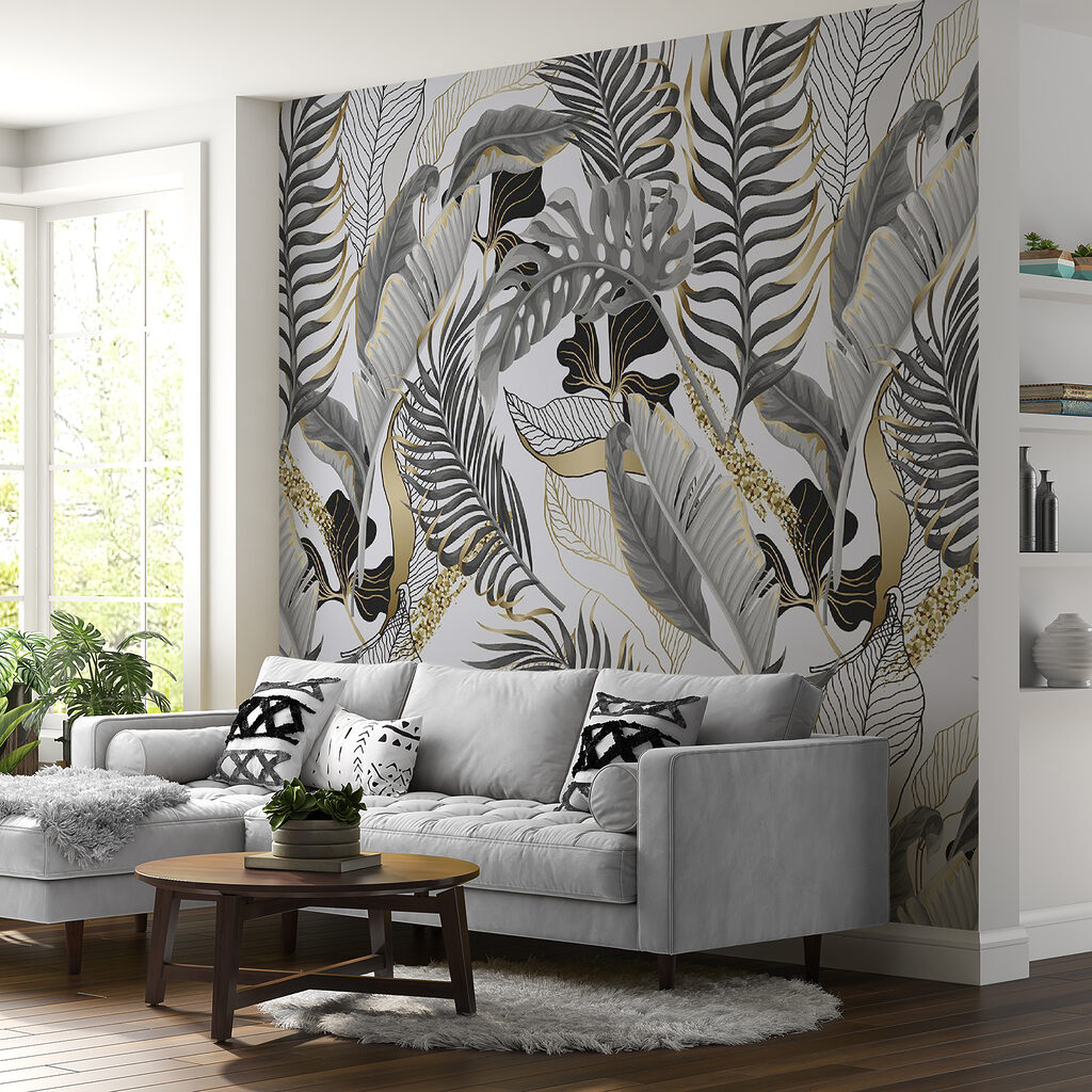 Pattern of leaves and flowers Pattern of leaves and flowers