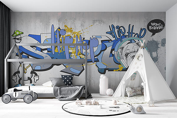 Graffiti numa parede Graffiti numa parede