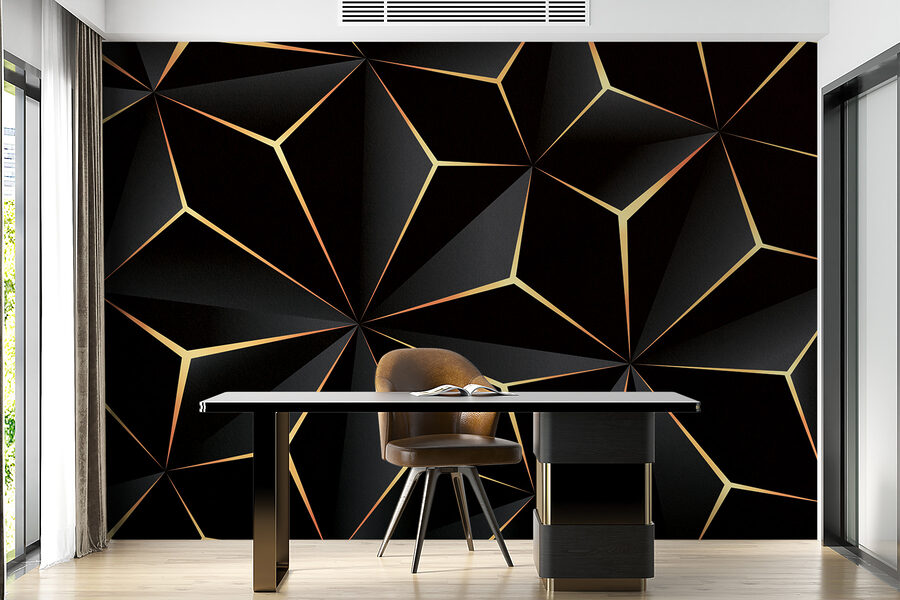 Papel de parede Padrão triangular preto - Image 10