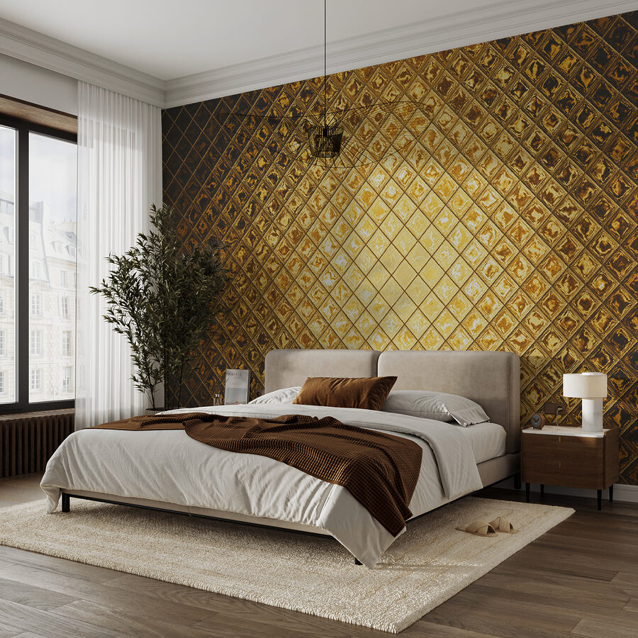 Luminous metallic geometric pattern Luminous metallic geometric pattern