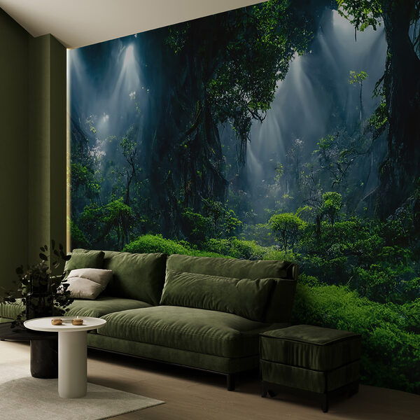 Riacho numa floresta com árvores e plantas u72430pig16ms 600x600 - Riacho numa floresta com árvores e plantas