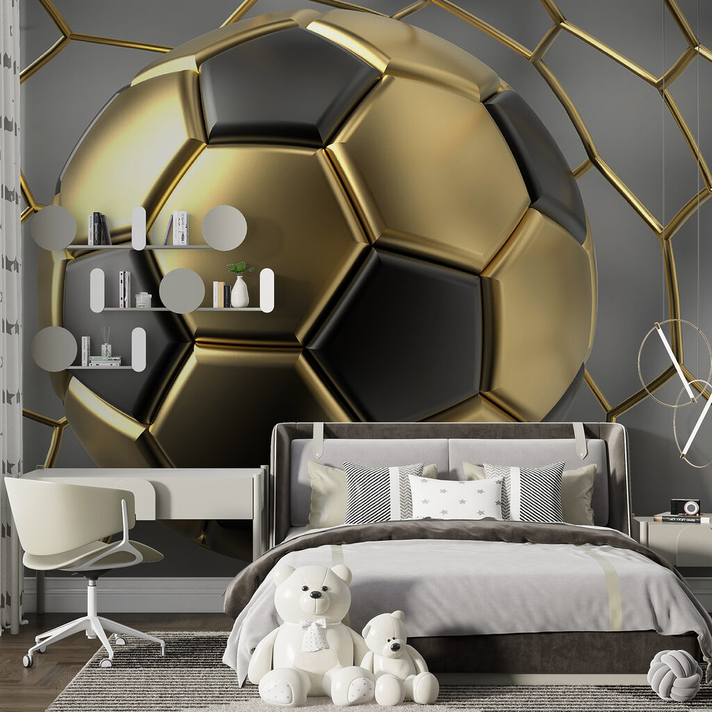 Soccer dreams in metallic hues