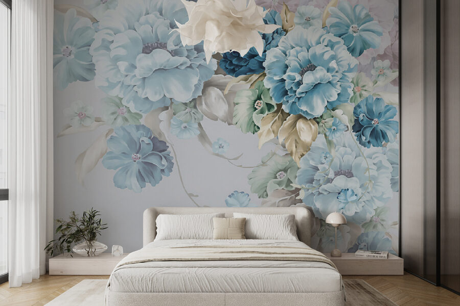 Papel de parede Arranjo floral elegante em tons suaves. - Image 5