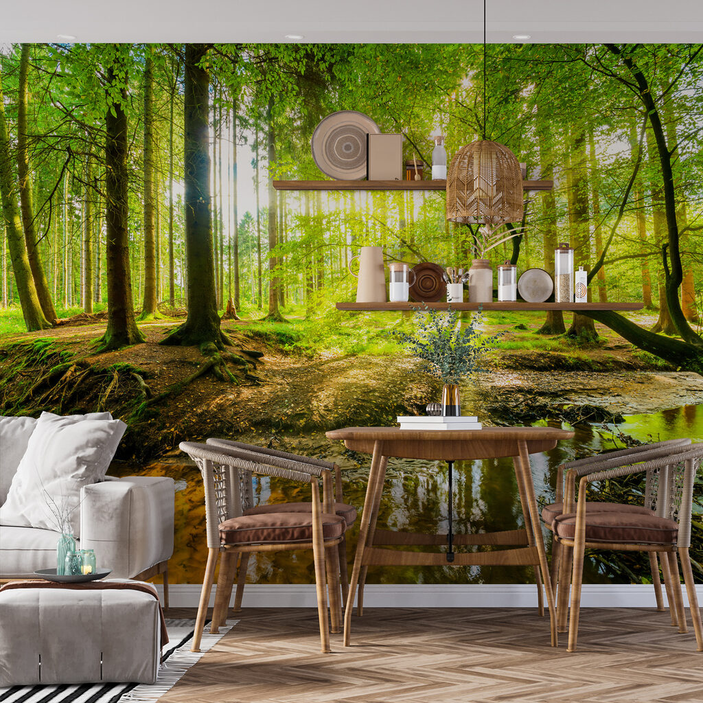 Stream in a forest Stream in a forest