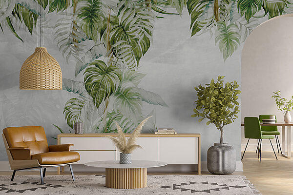 Pintura de uma planta tropical Pintura de uma planta tropical