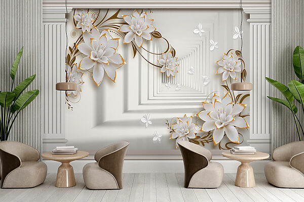 Moldura floral elegante com perfis de manteiga. Moldura floral elegante com perfis de manteiga.