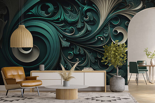 Elegant swirls and intricate designs