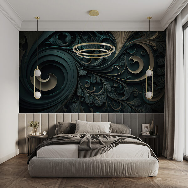 Elegant swirls and intricate designs