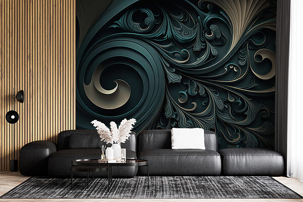 Elegant swirls and intricate designs