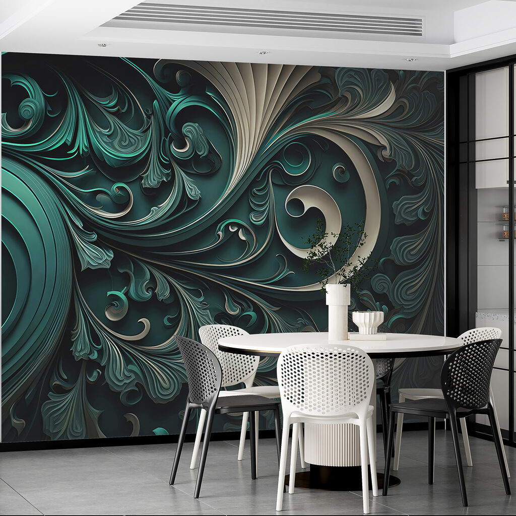 Elegant swirls and intricate designs