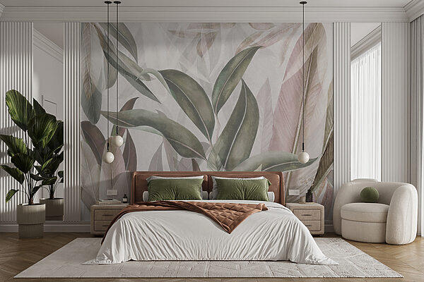 Folhagem elegante em cores suaves. Folhagem elegante em cores suaves.
