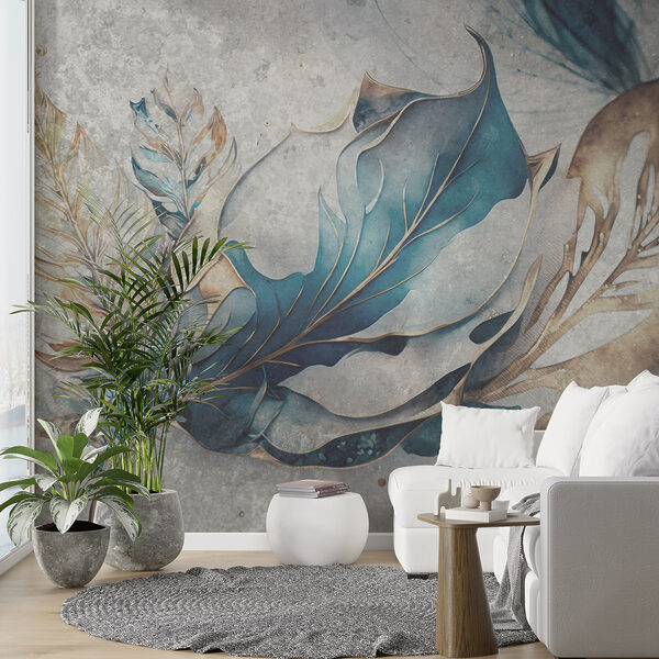 Folhas elegantes em tons suaves. Folhas elegantes em tons suaves.
