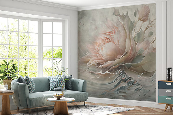 Pintura de uma flor Pintura de uma flor