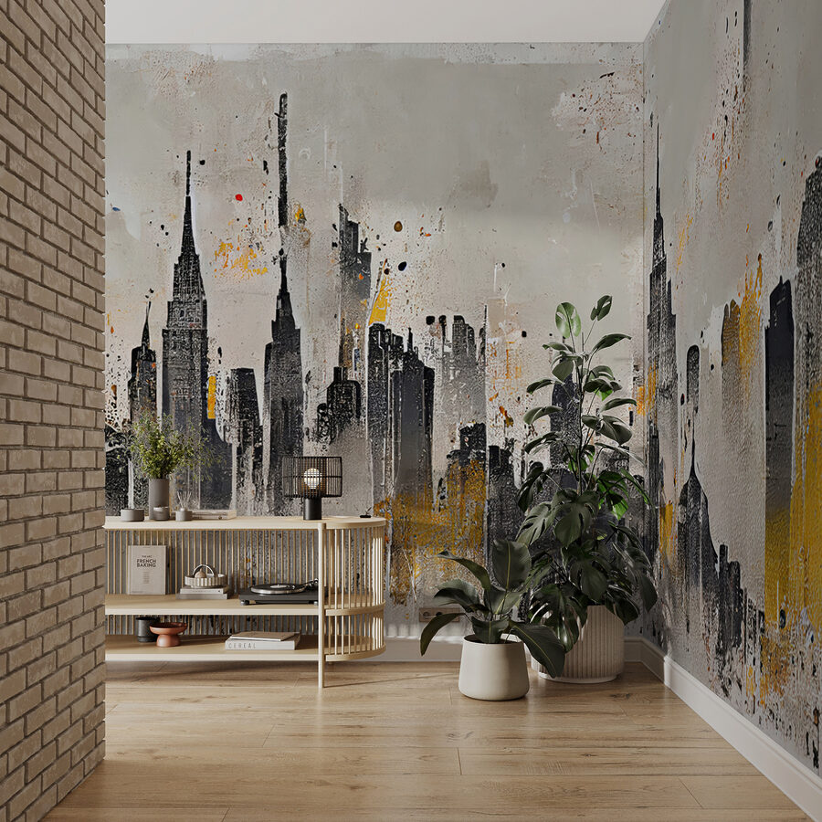 Pintura de uma cidade