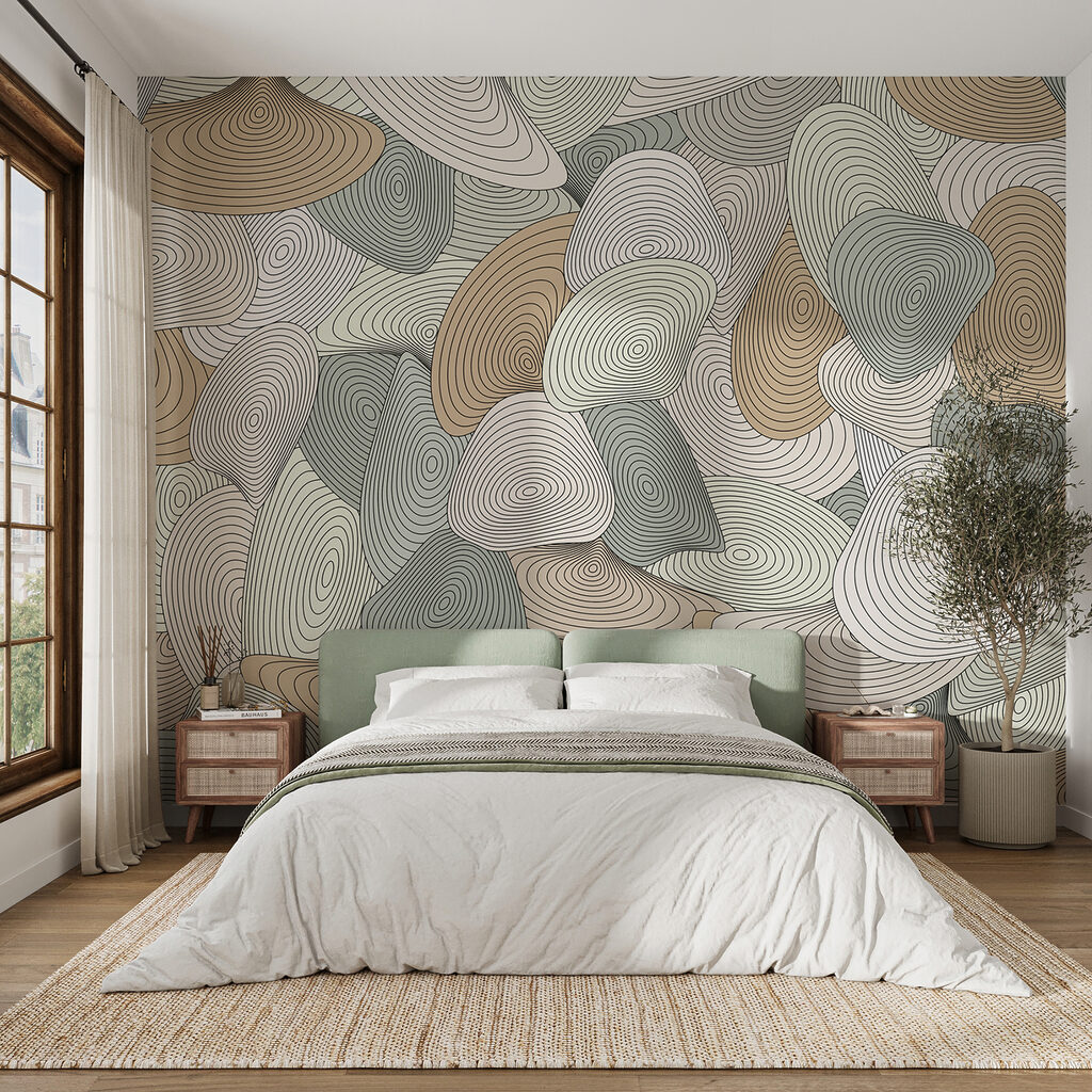 Pattern of spirals and lines Pattern of spirals and lines