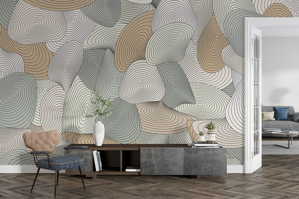 Pattern of spirals and lines Pattern of spirals and lines