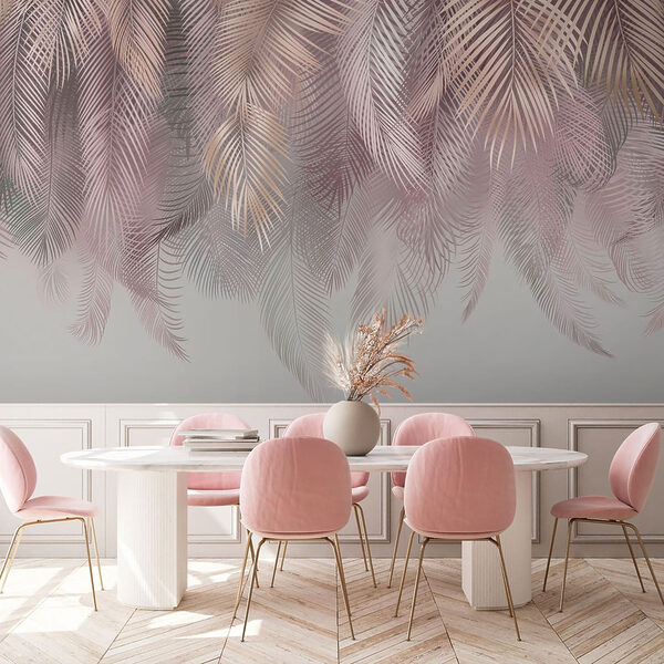 Folhas delicadas em tons pastel suaves. Folhas delicadas em tons pastel suaves.
