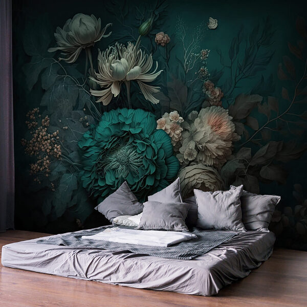 Composição floral elegante com tons profundos. Composição floral elegante com tons profundos.