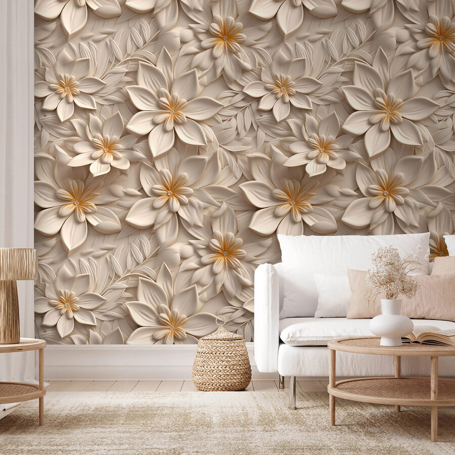Papel de parede com flores