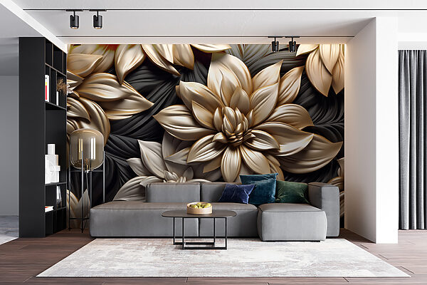 Desenho floral elegante sobre fundo escuro. Desenho floral elegante sobre fundo escuro.