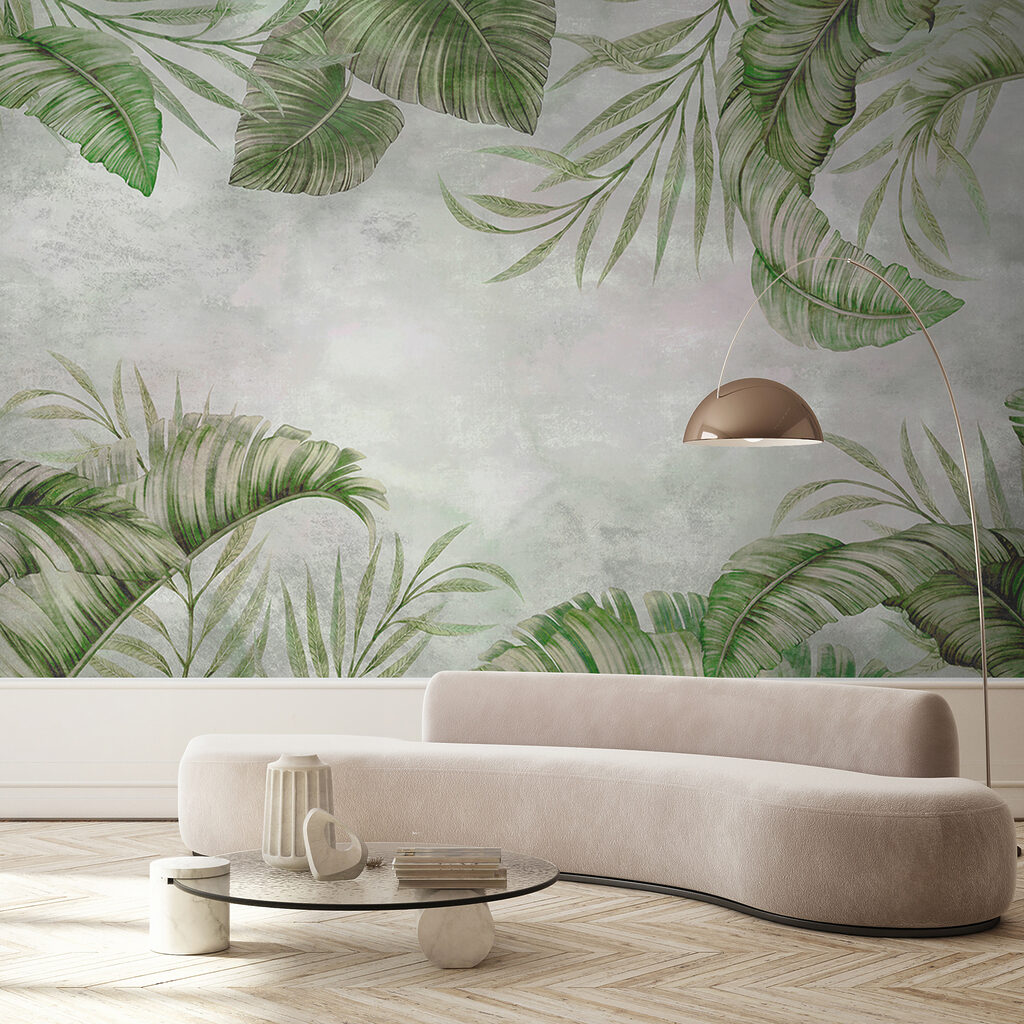 Frame of leaves and branches