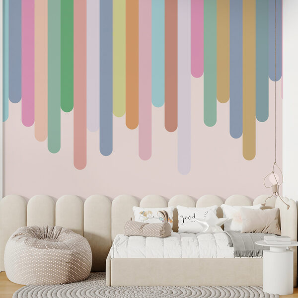 Linhas verticais coloridas sobre um fundo branco Linhas verticais coloridas sobre um fundo branco