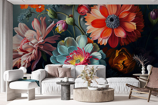Flores vibrantes em cores deslumbrantes Flores vibrantes em cores deslumbrantes