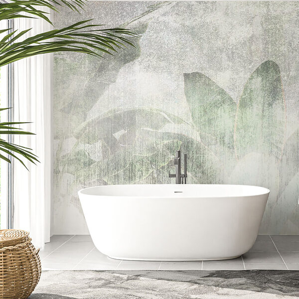 Soft leaves in muted tones