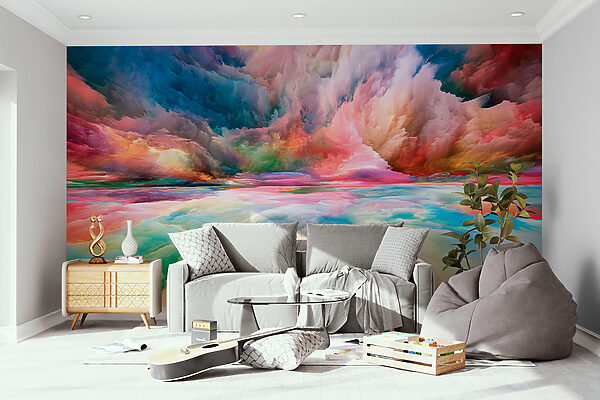 Colorful clouds in the sky