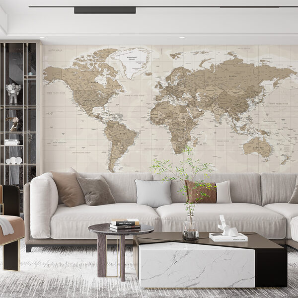 Um mapa do mundo Um mapa do mundo