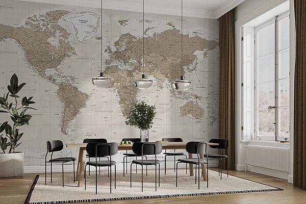 Um mapa do mundo Um mapa do mundo