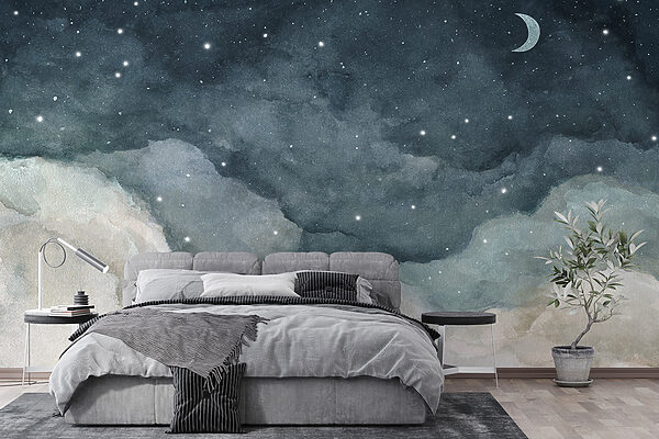 Nuvens e estrelas no céu Nuvens e estrelas no céu