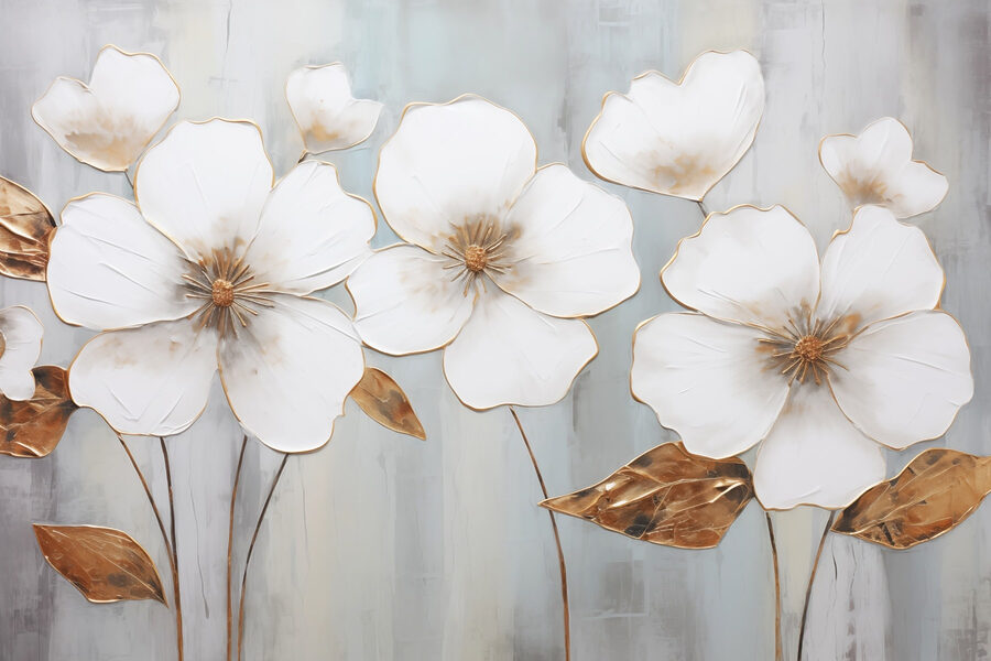 Flores delicadas com toques elegantes