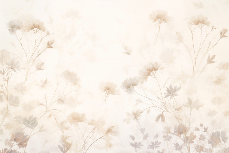 Padrão floral branco e cor-de-rosa