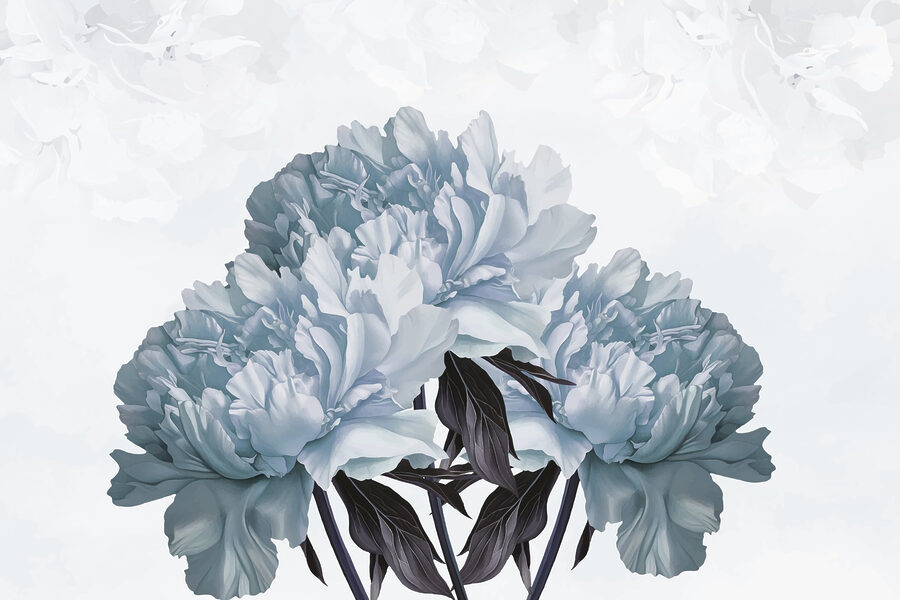 Flores elegantes em tons suaves