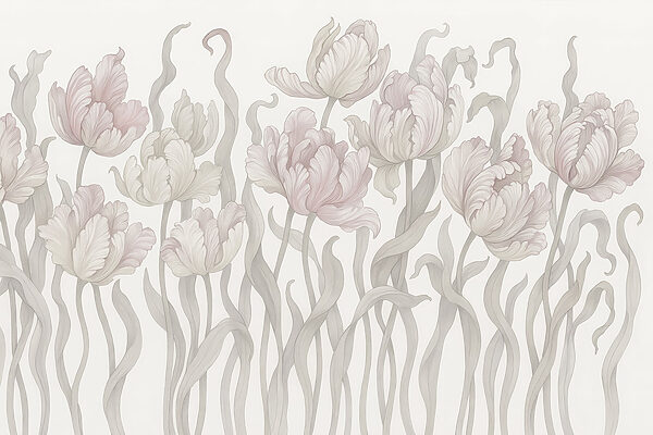 Flores delicadas em tons suaves Flores delicadas em tons suaves