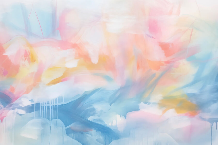 Papel de parede Pintura de um céu colorido - Image 4