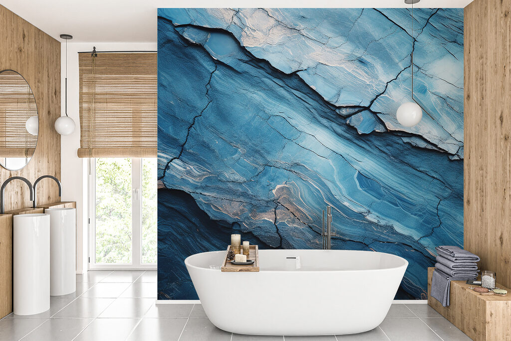 Abstract blue rock formations and textures Abstract blue rock formations and textures