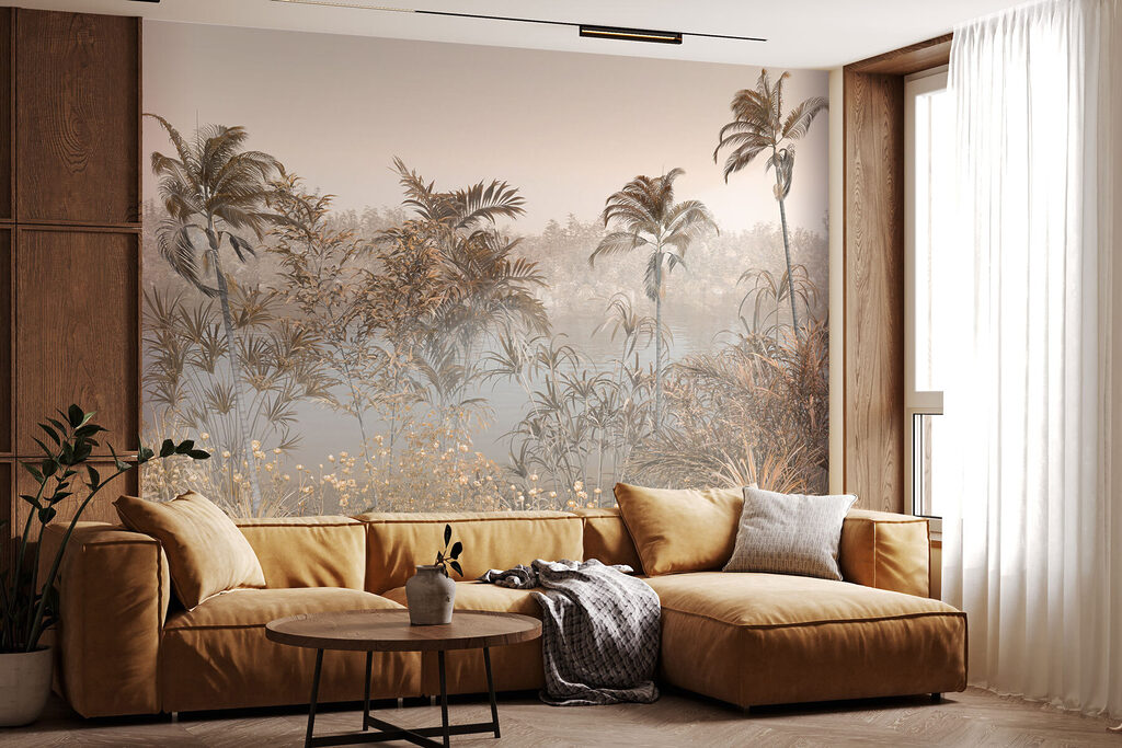 A swamp with plants and flowers A swamp with plants and flowers