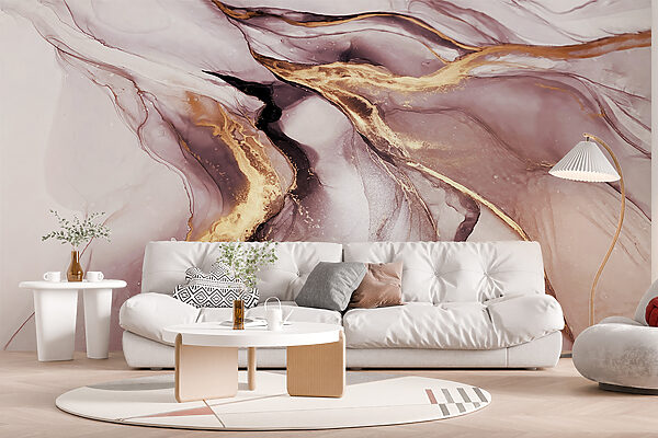 Um grande plano de uma pintura Um grande plano de uma pintura