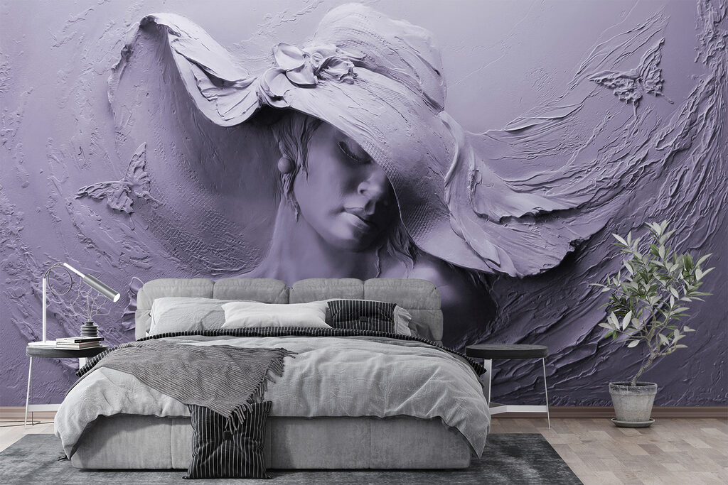 A sculpture of a woman in a hat A sculpture of a woman in a hat