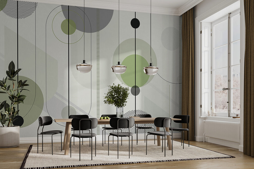 Geometric design in calming colors Geometric design in calming colors