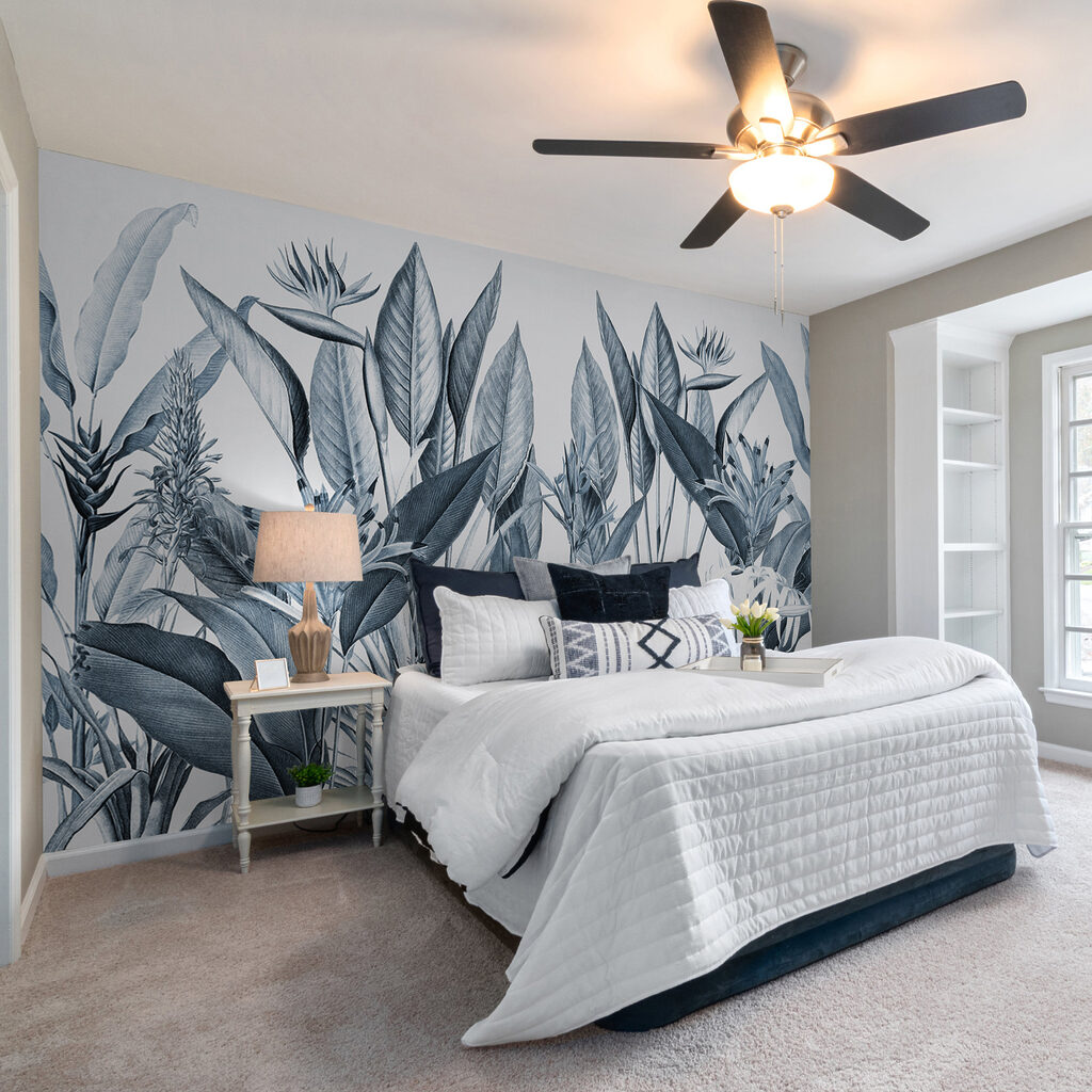 Tropical foliage in monochrome shades Tropical foliage in monochrome shades