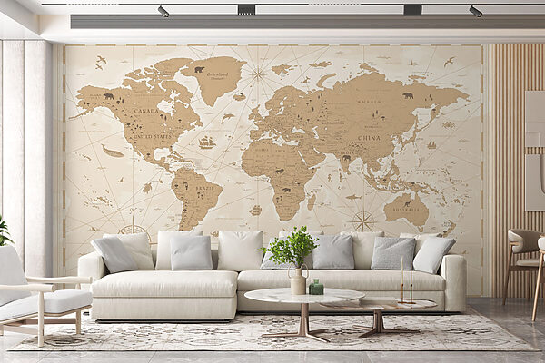 Um mapa do mundo Um mapa do mundo