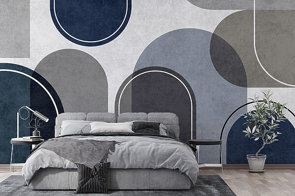 Formas abstractas modernas em tons suaves. Formas abstractas modernas em tons suaves.