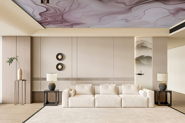 Um grande plano de um fumo cor-de-rosa e branco Um grande plano de um fumo cor-de-rosa e branco